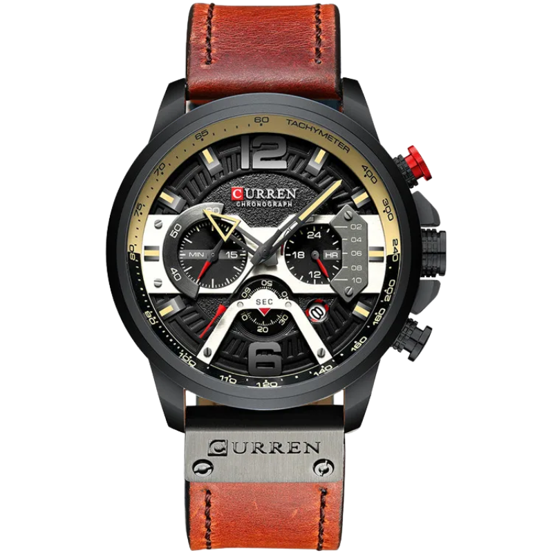 Curren Luxury Military Men's Leather Quartz Sport Watch