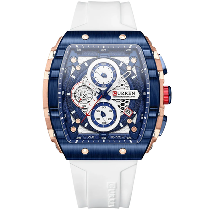 Curren Stainless Steel, 6-Hand Design Men's Luxury Quartz Watch