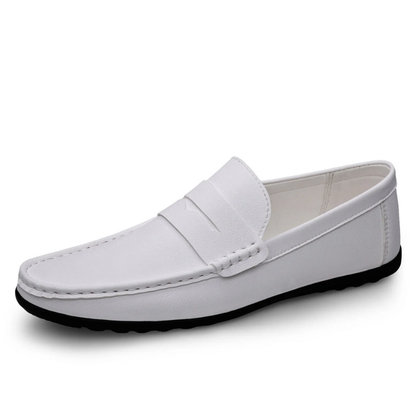Trendy Casual Flat Men’s Summer Leather Driving Loafers