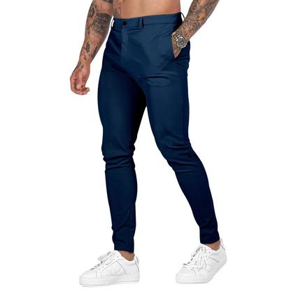 Casual All-Match Pencil Trousers Men’s Slim Solid Pants