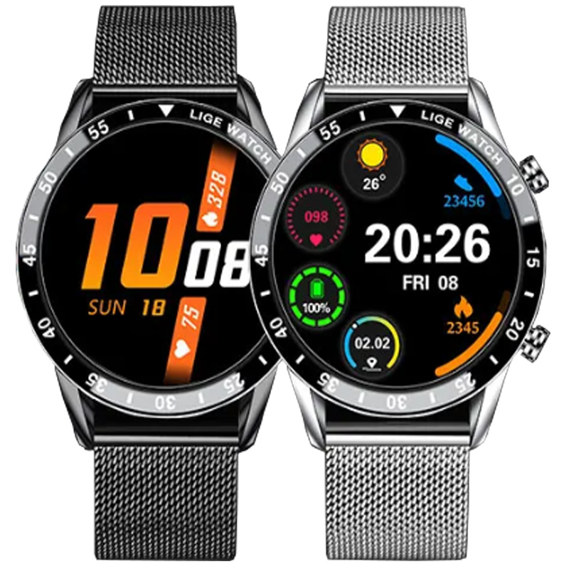 LIGE Men’s Smartwatch Full Touch Bluetooth Call Waterproof