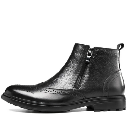 Comfy Casual Street Fashion Men’s Cowhide Chelsea Boots