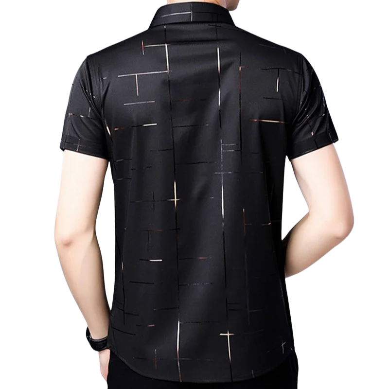 Casual Business Style Men’s Fashion Cotton Short Sleeve Shirt