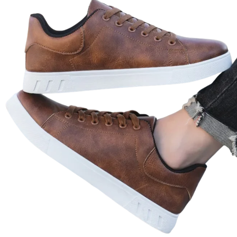 Trendy Spring/Summer Flats Classic British Leather Loafers for Men