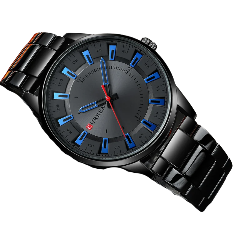 Sleek Stainless Steel Fashion Timepiece CURREN Men's Quartz Watch