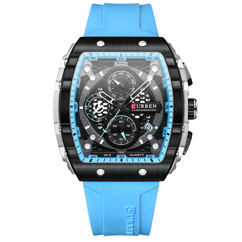 Curren Stainless Steel, 6-Hand Design Men's Luxury Quartz Watch