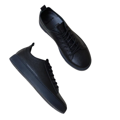 Autumn Men's Genuine Leather Lace-Up Skate Shoes with Thick Sole
