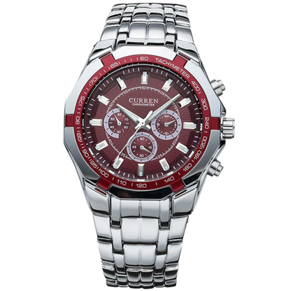 CURREN Men's Luxury Waterproof Steel Quartz Military Sport Watch