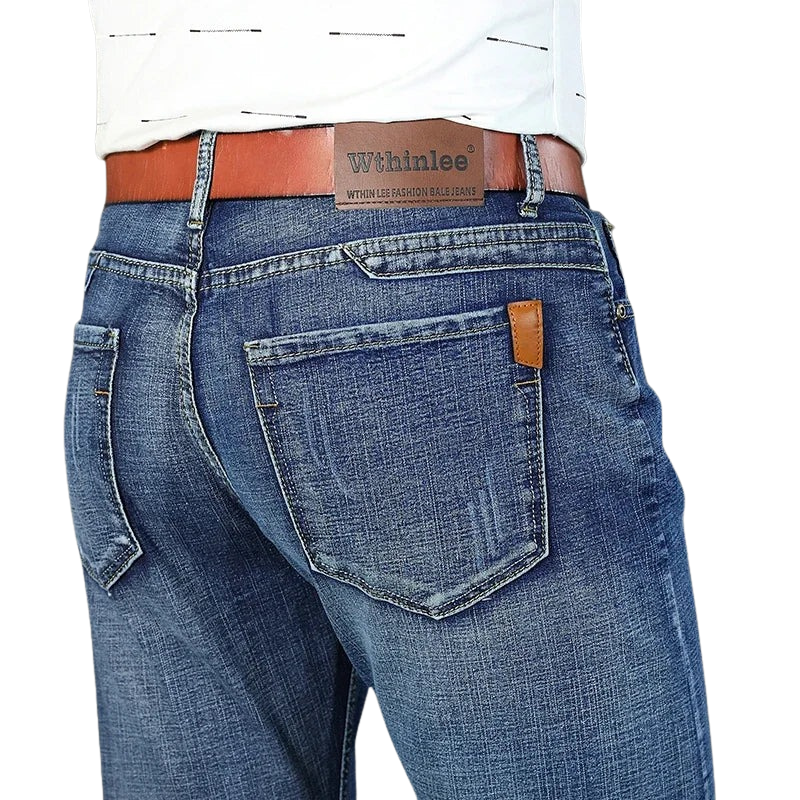 Timeless Casual Style Men’s Ripped Straight Leg Jeans