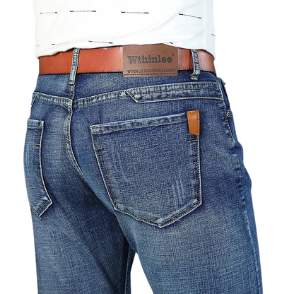 Timeless Casual Style Men’s Ripped Straight Leg Jeans