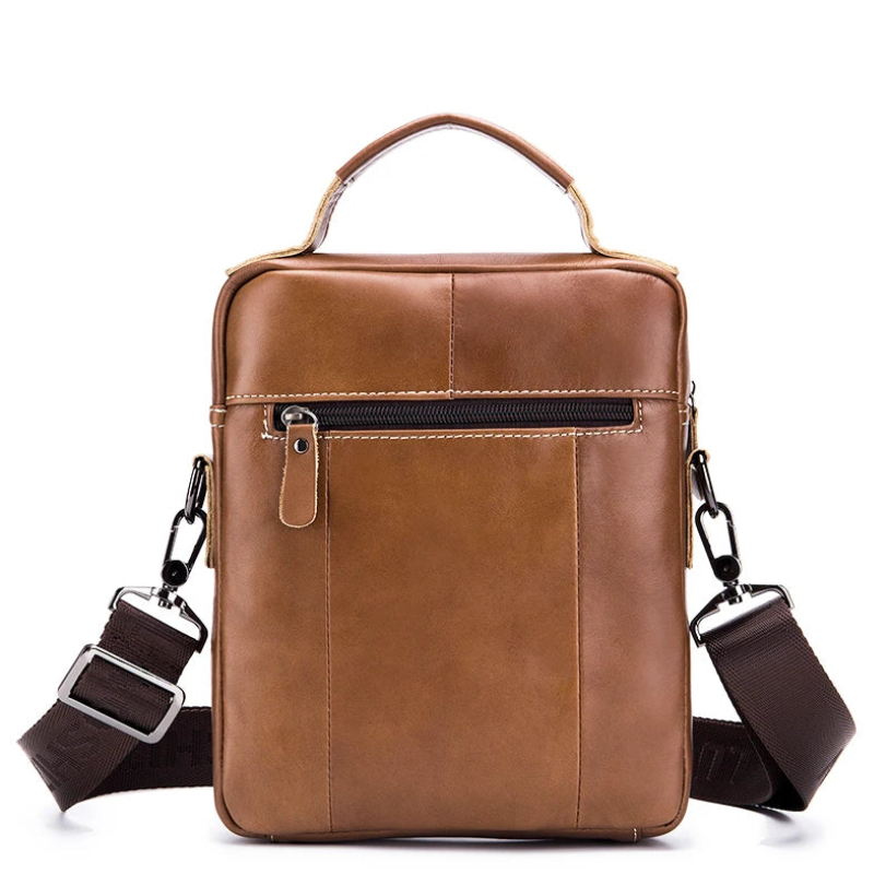 Stylish Multifunctional Genuine Leather Men's Crossbody Bag