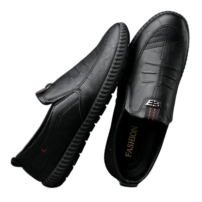 Summer Slip-On Casual Men’s Breathable Leather Loafers