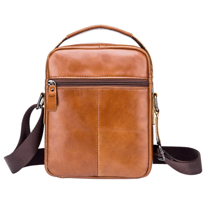 Business & Fashion Genuine Leather Men's Crossbody Messenger Bag