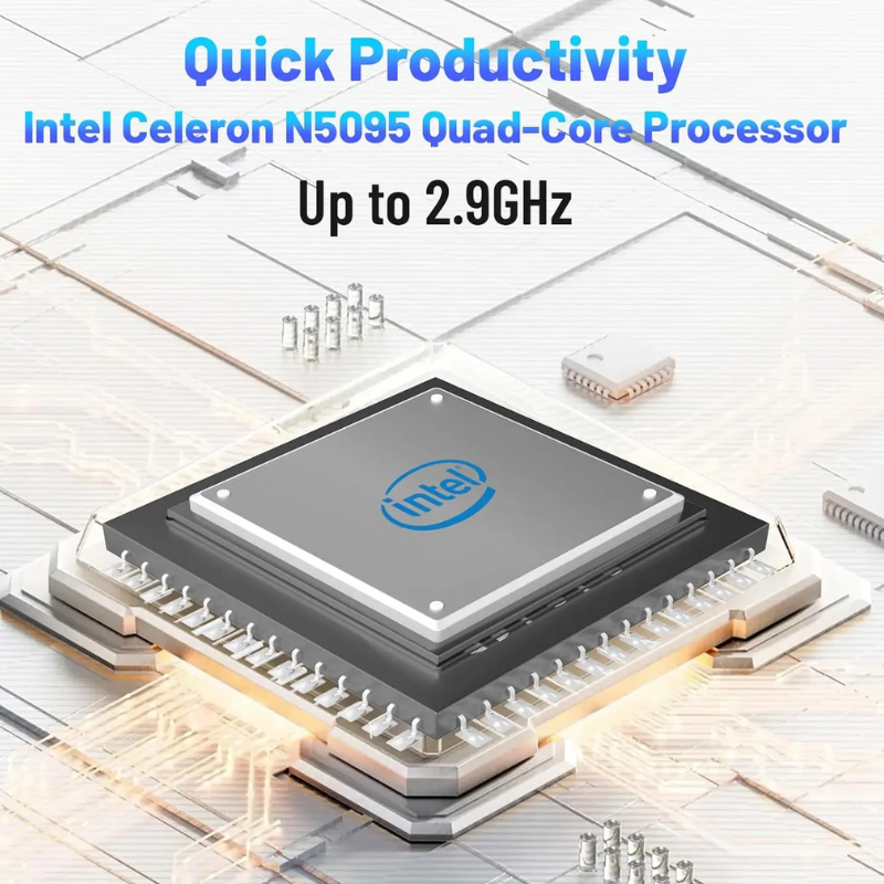 15.6" FHD Laptop 16GB+512GB SSD Intel N5095 Win11 Notebook