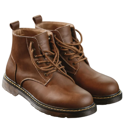 Warm, Durable, Stylish Motorcycle Oxfords Men's Leather Winter Boots