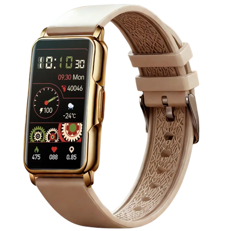 Unisex Classic Waterproof Smartwatch with Heart & Oxygen Monitor