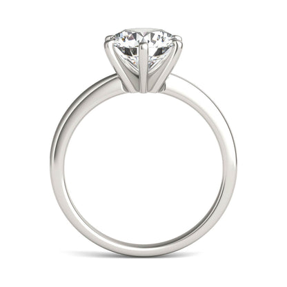 AGI Certified 3 CTW Lab Grown Diamond Solitaire Engagement Ring – G-VS Clarity, 14K White Gold