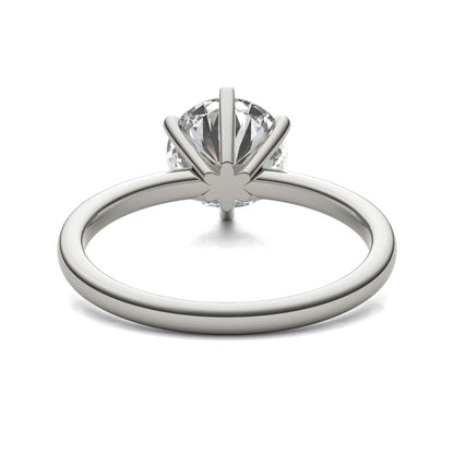 2.00 CTW AGI Certified Lab Grown Diamond Solitaire Engagement Ring – G-VS Clarity, 14K White Gold
