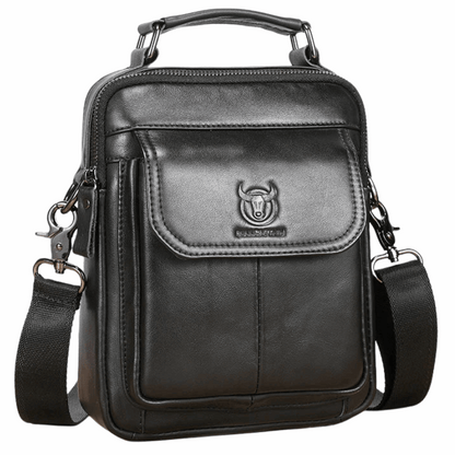 Retro Cowhide Men's Leather Crossbody Bag