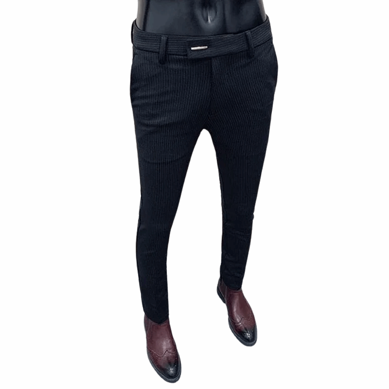 Casual Men's Slim Fit Korean Style Formal Workwear Trousers
