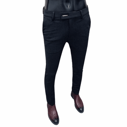 Men's  Slim Fit Korean Style Workwear Suit Long Pants