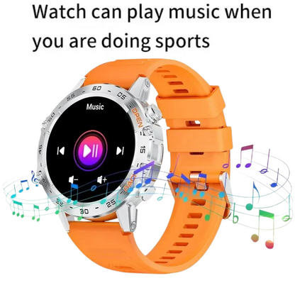 LIGE 1.39" Bluetooth Smartwatch Men Sport Fitness Heart Monitor