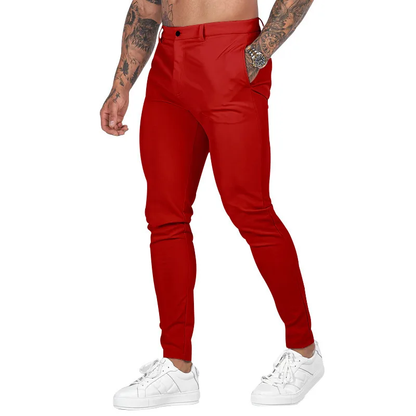 Casual All-Match Pencil Trousers Men’s Slim Solid Pants