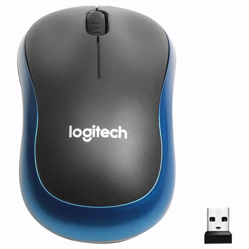 Logitech M185 Wireless Mouse 2.4GHz USB Optical for Mac/Windows
