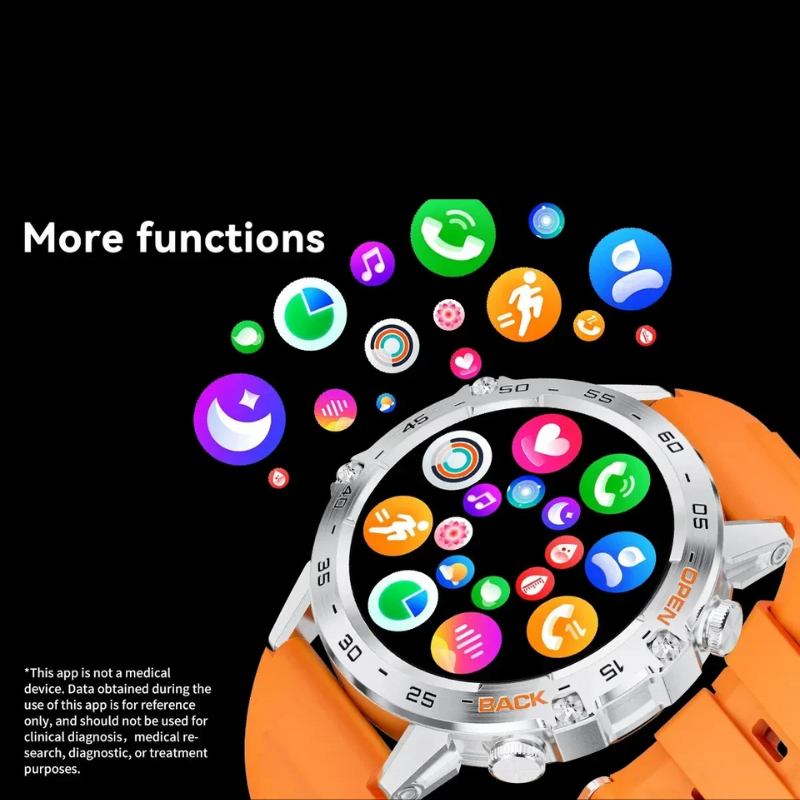 LIGE 1.39" Bluetooth Smartwatch Men Sport Fitness Heart Monitor