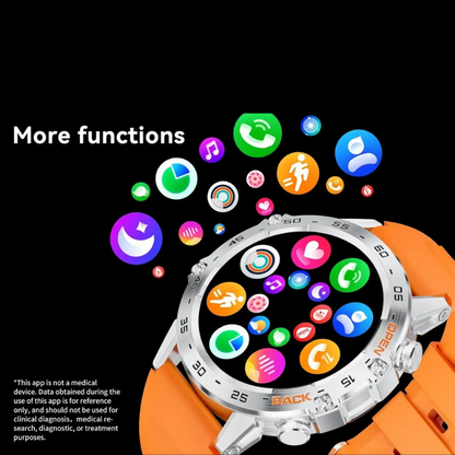 LIGE 1.39" Bluetooth Smartwatch Men Sport Fitness Heart Monitor