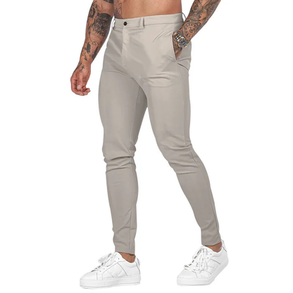 Casual All-Match Pencil Trousers Men’s Slim Solid Pants
