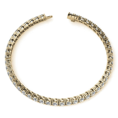 6.5 CTW Lab Grown Diamond (G/VS) Tennis Bracelet in Choice of 14k White or Yellow Gold - AGI Certified