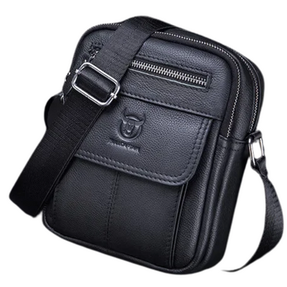 Korean Style Genuine Leather Men's Crossbody Messenger Bag