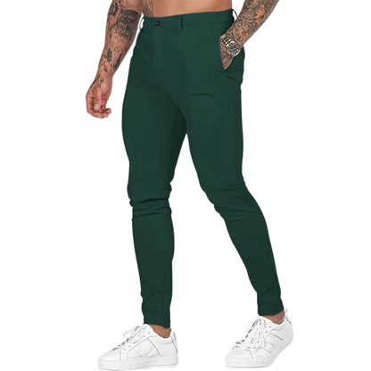 Casual All-Match Pencil Trousers Men’s Slim Solid Pants