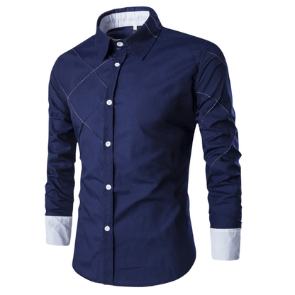 Classic Casual & Formal Style Men’s Cotton Long Sleeve Shirt
