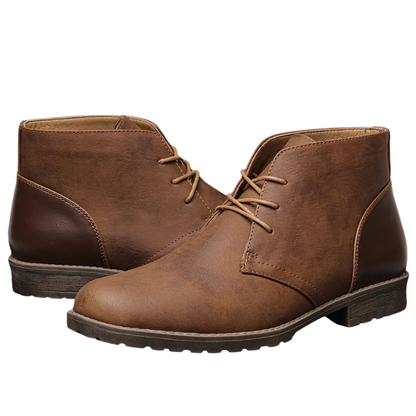 Vintage Casual Leather Ankle Retro American Men’s Desert Boots