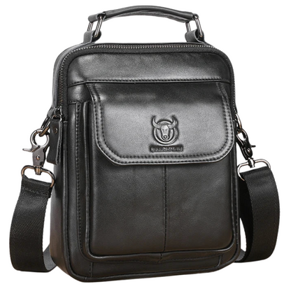 Retro Cowhide Men's Leather Crossbody Bag