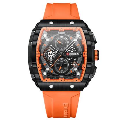 Curren Stainless Steel, 6-Hand Design Men's Luxury Quartz Watch