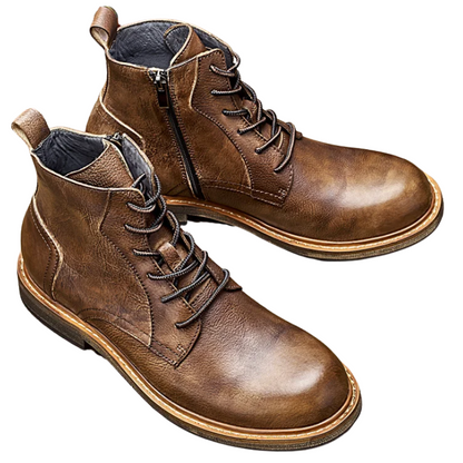 Vintage Designer Ankle Handmade Men’s Leather Boots