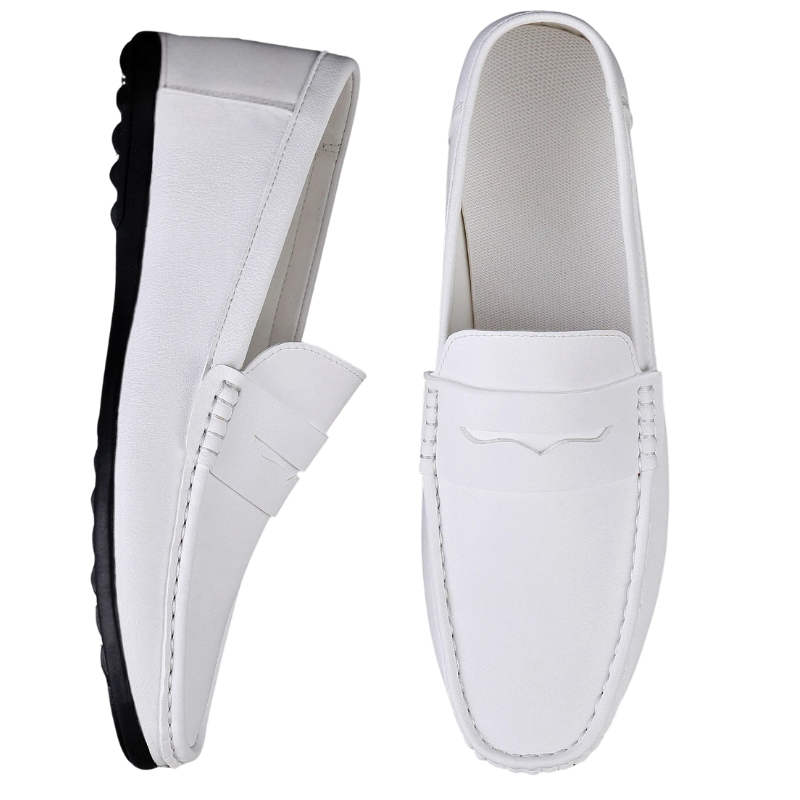 Trendy Casual Flat Men’s Summer Leather Driving Loafers