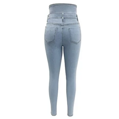 Women's High Waist Bodycon Spring Denim Pencil Pants
