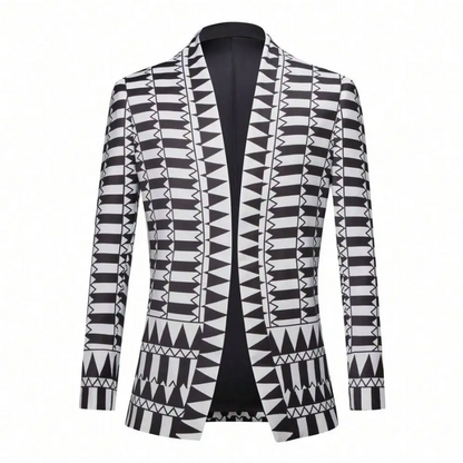 Casual Business Coat Men’s Slim Fit Notched Blazer