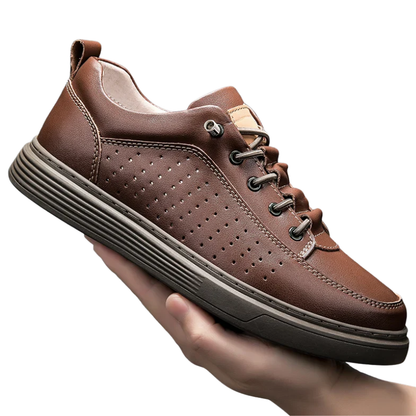 Cowhide Mesh, Durable & Breathable Men’s Fashion Sneakers