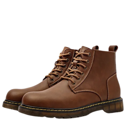 Warm, Durable, Stylish Motorcycle Oxfords Men's Leather Winter Boots