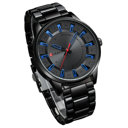Sleek Stainless Steel Fashion Timepiece CURREN Men's Quartz Watch