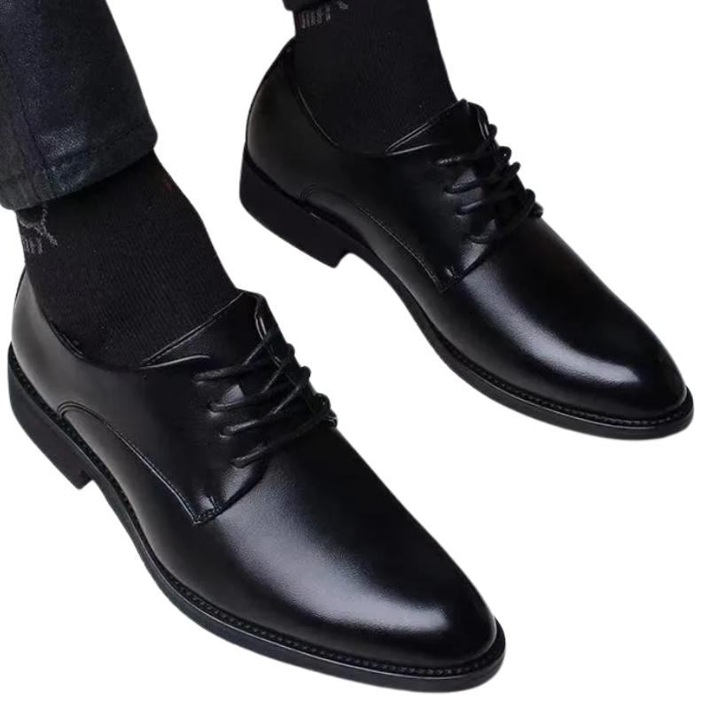 Height-Boosting Men’s British Formal Leather Dress Shoe