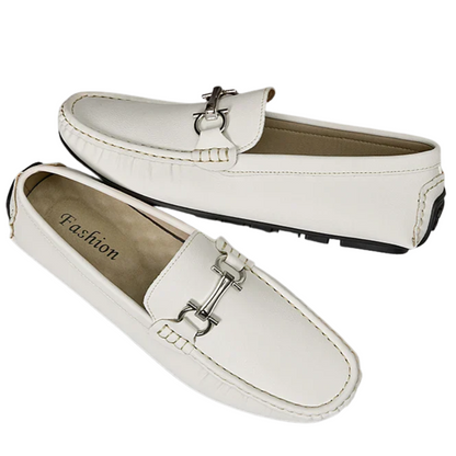 Men’s PU Leather Lightweight Non-Slip Casual Slip-On Loafers