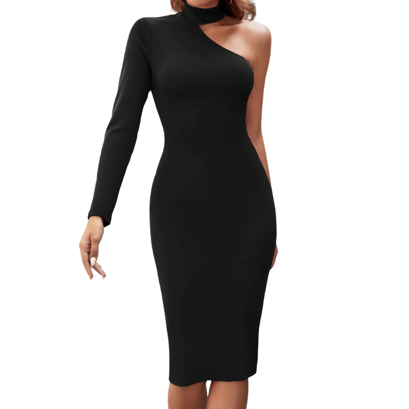 Slim-Fit Mid-Length Dress