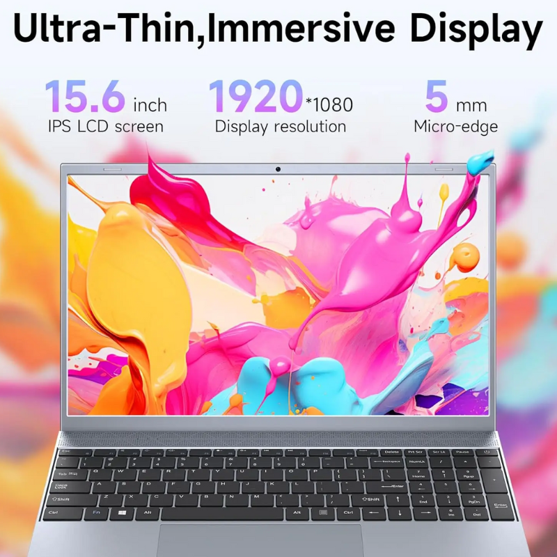 15.6" J3710 Laptop 8GB RAM 256GB SSD Win11 for Student & Business