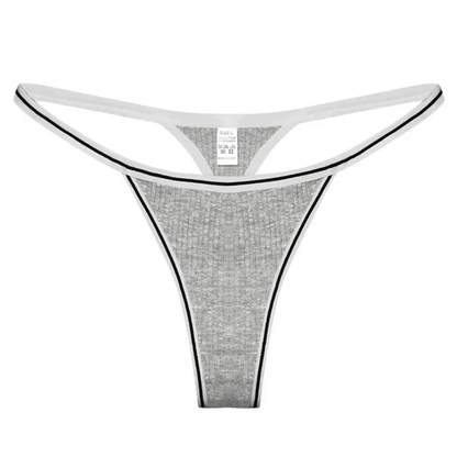 Women’s Cotton Thong Panties Low Waist Seamless Sports T-Pants